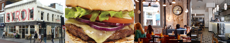 Byron Burger Restaurant near the Business Design Centre