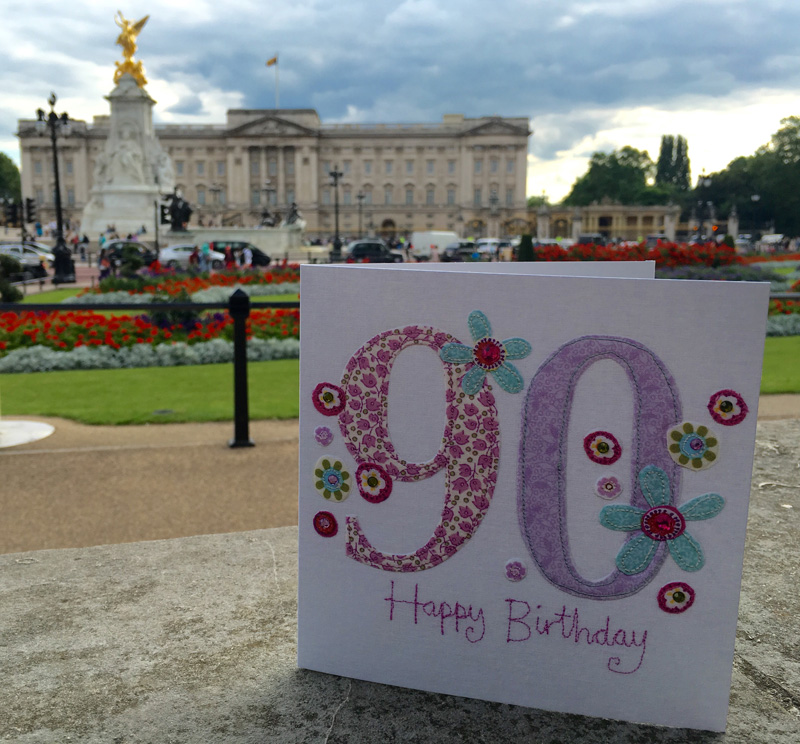Blue Eyed Sun - 90th Birthday Card